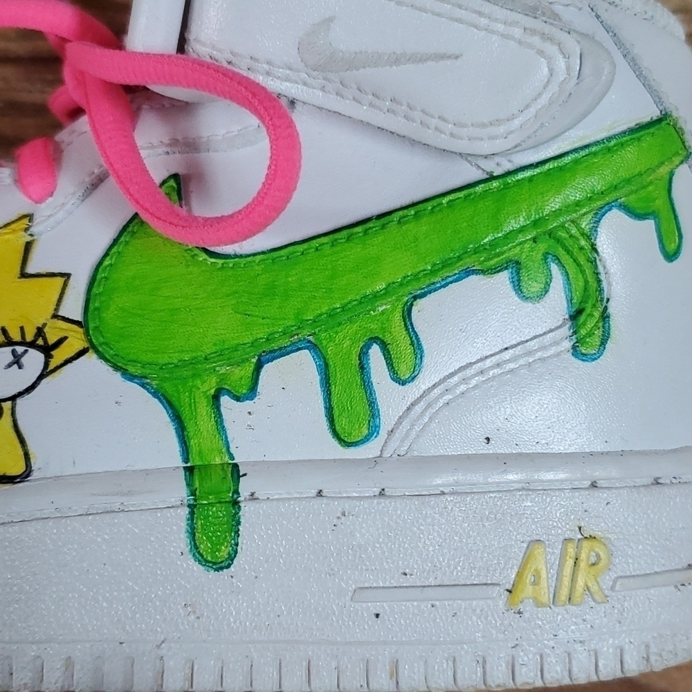 Simpsons Nike Air High Top Sneakers 5Y  Vivid colors 2015 - Picture 5 of 11